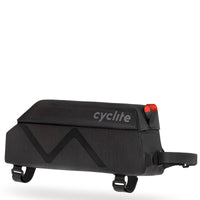 Cyclite Sacoche de tube supérieur / 03 - Sacoche de cadre (Bikepacking) 25 cm (noir)