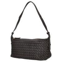Les Visionnaires Marie Baguette Weave Silky - Schultertasche 38.5 cm (cafe)