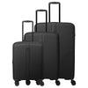 Travelite Air Stripe - 4-Rollen-Trolley Set 3tlg. erw. (black)