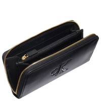 Calvin Klein Bold Long Zip Around - Geldbörse 6cc 19 cm (black)