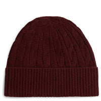Tommy Hilfiger Flag Cable - Beanie (deep burgundy)
