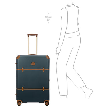 Brics Bellagio - 4-Rollen-Trolley 76 cm erw. recycelt (blue/tan) - Ansicht 10
