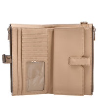 Guess Laurel ll SLG Zip Organizer - Portefeuille (logo latte/marron)