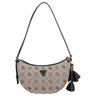 Guess Katie Convertible Shoulder Bag - Schultertasche 24 cm (latte logo/black)