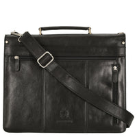 Leonhard Heyden Tradition - Aktentasche 1 Fach Leder 15" 38 cm (schwarz) - Ansicht 4