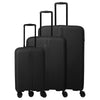 Travelite Air Stripe - 4-Wheel Trolley Set 3 pcs. ext. L/M/S (Slim) (black)