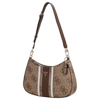 Guess Noelle II Top Zip - Sac bandoulière 29 cm (logo latte/marron)