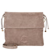Coccinelle Lidia Suede Bim - Sac bandoulière 34 cm (warm taupe)