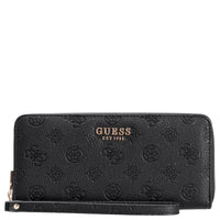 Guess Ella Logo SLG Large Zip - Geldbörse 12cc 20 cm (black logo)