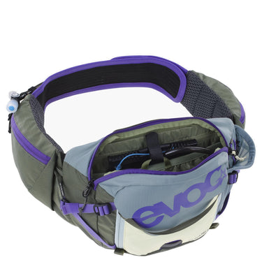 Evoc Hip Pack Pro 3 Hydration 1.5L - Gürteltasche 28 cm (steel/violet/dark olive) - Ansicht 5