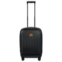 Brics Taormina - 4-Rollen-Kabinentrolley mit Vortasche 55 cm erw. USB (schwarz)