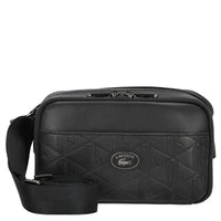 Lacoste Monogramme - Sac bandoulière 24 cm (noir)