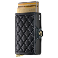 Secrid Twinwallet Emboss Diamond - Porte-cartes 6 cc 10,2 cm RFID (black+)