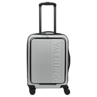 Valentino Bags Lexplor - Trolley de cabine 4 roulettes avec poche avant 14" 55 cm (argent)