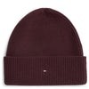 Tommy Hilfiger Flag Knit Beanie - Bonnet (deep burgundy)