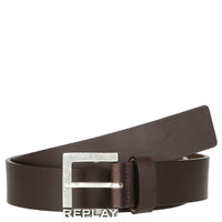 Replay Men's Accessoires 3.5 cm - Ceinture en cuir (marron cacao, 90)