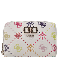 Guess Emelie Logo SLG Med Zip - Portefeuille 4 cartes 14 cm (multi logo)