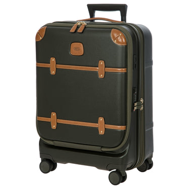 Brics Bellagio - 4-Rollen-Kabinentrolley mit Vortasche 55 cm erw. recycelt (olive) - Ansicht 5