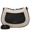 Coccinelle C-Easy Canvas - Sac bandoulière 22 cm (naturel/noir)