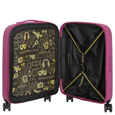 Mandarina Duck Logoduck+ - 4-Rollen-Kabinentrolley 52 cm erw. (digital pink) - Ansicht 6