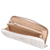 Guess Stacey SLG Large Zip - Portefeuille 12cc 21 cm (off white)