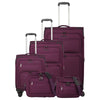 Travelite Cubis - 4-Wheel Trolley Set 5pcs. (berry)