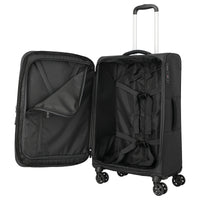 Travelite Kick Off - 4-Rollen-Trolley M 67 cm erw. (black) - Ansicht 3
