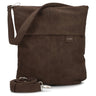 zwei Mademoiselle M12 - Schultertasche 32 cm (nubuk-espresso)