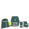 Lässig School Set Boxy Unique - Set de cartable 7 pièces (Édition Océan Vert Foncé)