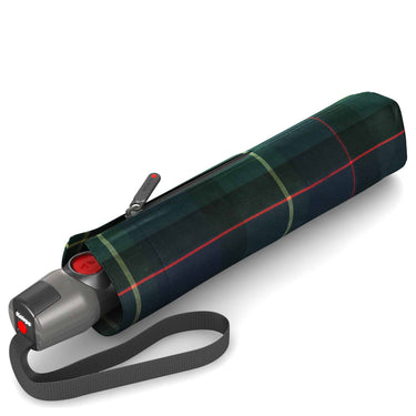 Knirps T.200 M Duomatic - Taschenschirm Regenschirm (check hunter) - Ansicht 2
