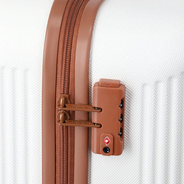 Travelite Bali - 4-Rollen Trolley Set 3tlg. (weiß/cognac) - Ansicht 12