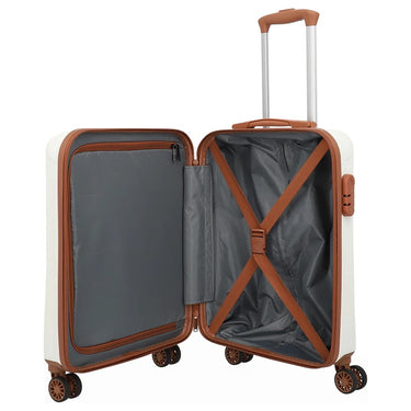 Travelite Bali - 4-Rollen Trolley Set 3tlg. (weiß/cognac) - Ansicht 9