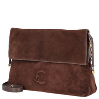 Coccinelle Lidia Suede Bim - Umhängetasche 40 cm (brunette/brunet)