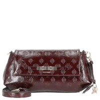 Guess Carmella Crossbody Flap - Umhängetasche (burgundy logo)