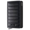 Secrid Slimwallet Emboss Lines - Porte-cartes 6cc 10,2 cm RFID (black+)