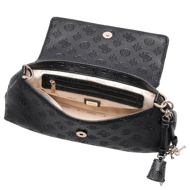 Guess Carmella Crossbody Flap - Umhängetasche 30 cm (black logo) - Ansicht 6