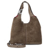 Coccinelle C-Easy Suede - Henkeltasche S 20 cm (fango/fango)