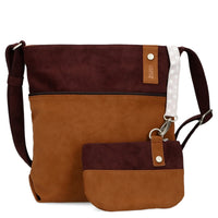 zwei Jana J100 - Umhängetasche 29 cm (nubuk-cognac)
