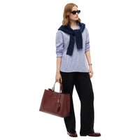Tommy Hilfiger Icon Satchel Mono - Henkeltasche 38 cm (oxblood)