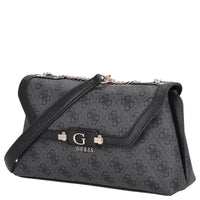 Guess Lindsey XBody Flap - Sac bandoulière 27 cm (coal logo)