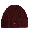 Tommy Hilfiger Flag Cable - Bonnet (deep burgundy)