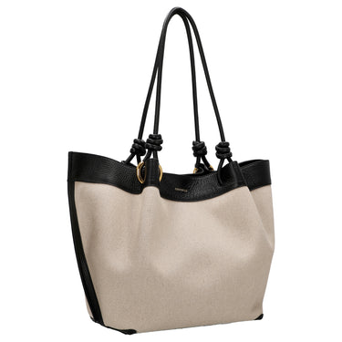 Coccinelle Finn Canvas - Henkeltasche 32 cm (natural/noir) - Ansicht 5