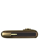 Secrid Miniwallet Stitch Floral - Kreditkartenetui 6cc 10.2 cm RFID (olive+) - Ansicht 4