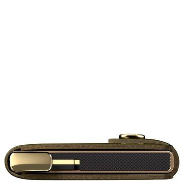 Secrid Miniwallet Stitch Floral - Kreditkartenetui 6cc 10.2 cm RFID (olive+) - Ansicht 4