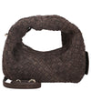 Les Visionnaires Greta Micro Weave Cozy - Sac bandoulière 20 cm (dark brown)