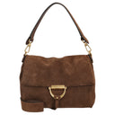 abro Temi Suede - Schultertasche medium 26 cm (wood)