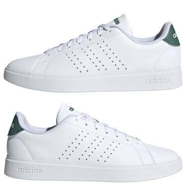 adidas Advantage 2.0 Sneaker - Men Schuh (ftwr white/core black/collegiate green, 44 2/3) - Markenkoffer