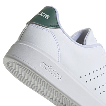 adidas Advantage 2.0 Sneaker - Men Schuh (ftwr white/core black/collegiate green, 44 2/3) - Markenkoffer