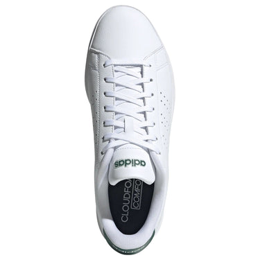 adidas Advantage 2.0 Sneaker - Men Schuh (ftwr white/core black/collegiate green, 45 1/3) - Markenkoffer