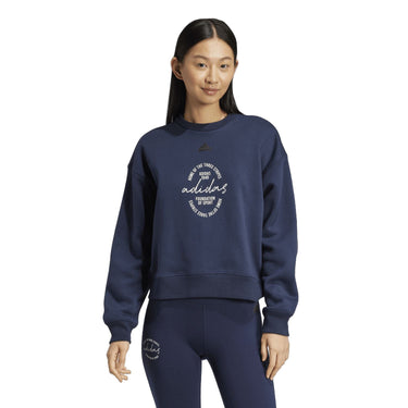 adidas Brand Love Sweatshirt - Pullover Women (legend ink, L) - Markenkoffer